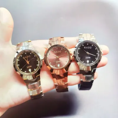 2023 оригинальные часы Rado в классическом стиле для мужчин и женщин,  полностью из нержавеющей стали, автоматические часы с датой, Качественные  Спортивные часы AAA | AliExpress