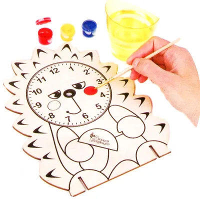 Набор для творчества - Деревянные часы своими руками – Ёжик от Десятое  королевство, 01962ДК - купить в интернет-магазине ToyWay.Ru