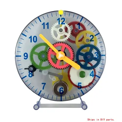 DIY Собранные заводные часы модель пазл своими руками искусственное  механическое снаряжение Обучающие часы DIY Электронный комплект | AliExpress