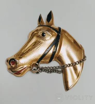 Кулон «Череп лошади» с эмалью — оригинальное украшение от Прусского мёда