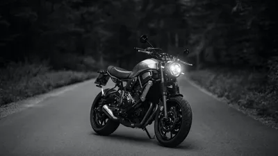 Элегантность в кадре: фотографии черно-белых мотоциклов
