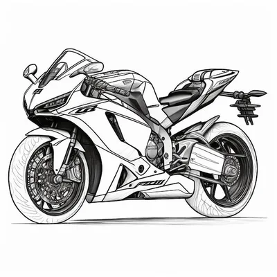 Фото черно-белого мотоцикла: стиль и грация