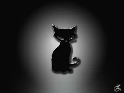 Черный кот обои - 67 фото