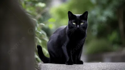 Фотография черного кота в хорошем качестве – скачать бесплатно