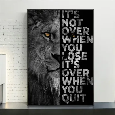 Картина на холсте для интерьера Львы, черно белый арт, лев и львица любовь  (2) 50х70 - купить по низкой цене в интернет-магазине OZON (955466564)