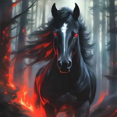 Скачать обои лошадь, темный фон, конь, грива, бег разрешение 2560x1600  #113914