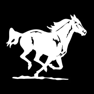 Скульптуры и статуэтки - Предметы искусства из стекла - Разные коллекции: Лошадь  Мустанг - Черный - Оригинальное муранское стекло OMG