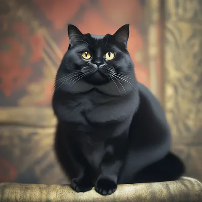 Черный вислоухий кот фото фотографии