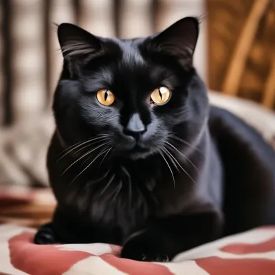 Черный вислоухий кот - 67 фото