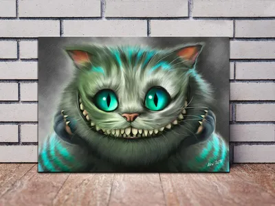 Файл STL Настенное искусство \"Алиса в стране чудес\" Чеширский кот Декор для  стен Дисней 🖼️・Модель для загрузки и 3D печати・Cults