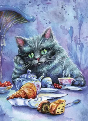 Чеширский кот рисунок - 71 фото