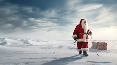 Дед Мороз в 4K разрешении: скачать бесплатно для фонов