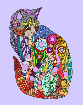Декоративные коты иллюстрация вектора. иллюстрации насчитывающей шарж -  57222084