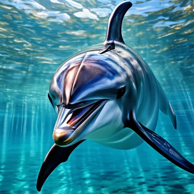 Красивый дельфин-афалина плавает в красном море с чистой водой в солнечный  день, играет и охотится на рыбу в воде дельфины под водой плавают в  океанском плавнике на поверхности моря недалеко от берега |