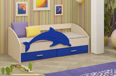 Кровать Регион 058 Дельфин-2 80х160 см - купить в Москве по цене от 13150 ₽  в интернет-магазине