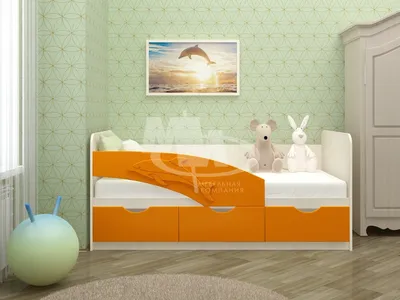 Кровать детская Дельфин МДФ мат/глянец - купить в Севастополе по цене 13  478 руб. в интернет-магазине Топсон с доставкой