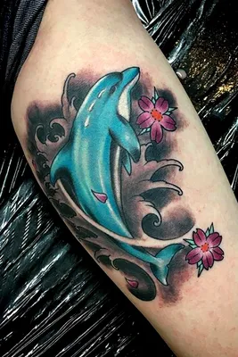 Dolphin Tattoo Dolphin Temporary Tattoo / Cute Dolphin Tattoo / Sea Animal  Tattoo / Dotwork Dolphin Tattoo / Delphinidae Tattoo / Sea - Etsy