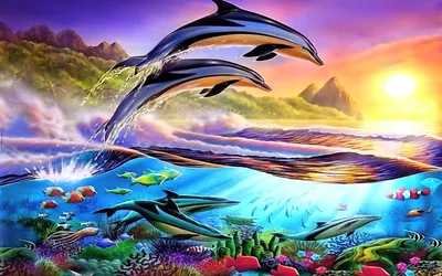 Дельфины на красивых фото и картинках
