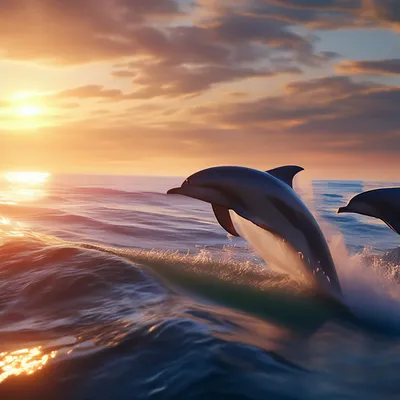 Сочи, море, дельфины, закат красиво…» — создано в Шедевруме