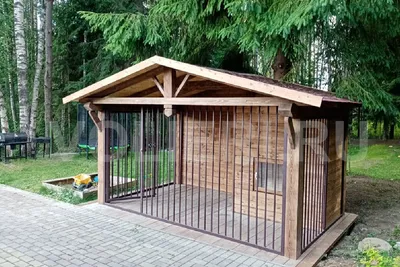 Собачья будка из дерева купить в Московской области.