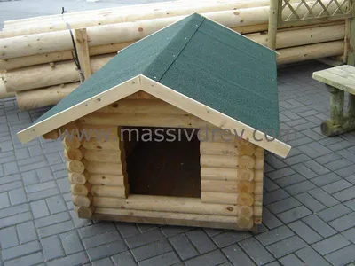 Будка для небольшой собаки деревянная 0,64м² цена от производителя