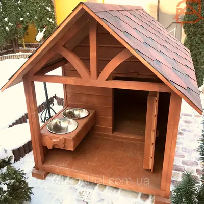 Купить будку для собаки из дерева по низкой цене во Владимире. Утепленные  собачьи домики