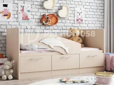 Кровать детская \"Дельфин\" (80*190) купить в Новосибирске