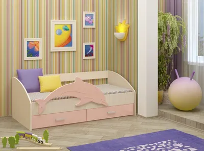 Детская кровать \"Дельфин\" 80х190 см купить в Екатеринбурге -