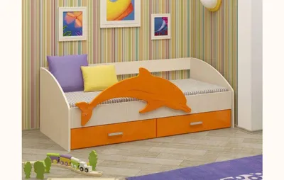Детская кровать \"Дельфин-2\" купить по цене 16,303.00 рублей в Белгороде