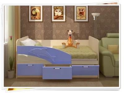 Кровать детская Дельфин 800*1800 лдсп в Екатеринбурге недорого