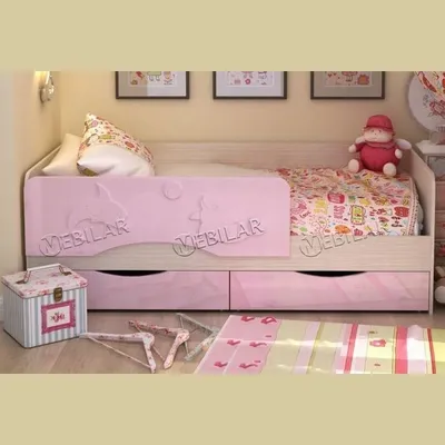 Детская кровать Дельфин-3 МДФ оранжевый, 80х160 - купить в Лучшая мебель,  цена на Мегамаркет