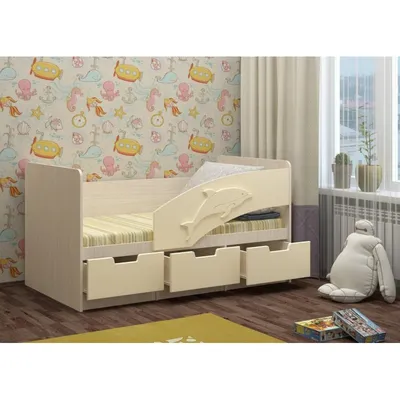 Детская кровать \"Дельфин-1\" купить в Твери по цене 11600 руб. руб |  Гор-Мебель