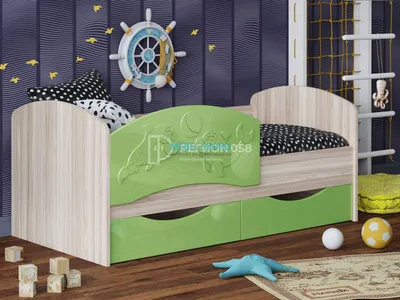 Детская кровать \"Дельфин-2\" купить по цене 16,303.00 рублей в Белгороде