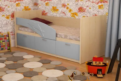 Детская кровать Дельфин-1 (1,6) купить в Санкт-Петербурге | Детская от  магазина Место Мебели