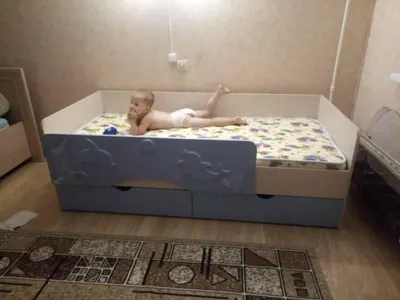 Кровать детская Golden Kids-7 (Дельфин) Дуб Молочный купить за 12990 руб в  Москве в интернет-магазине «Гуд Мебель»