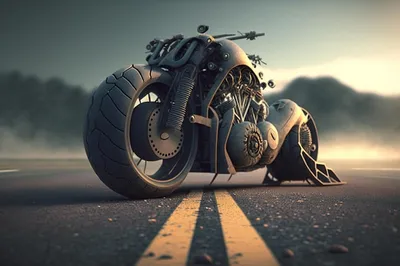 Картинка девушки на мотоцикле со спины: мощь и красота в одном фрейме
