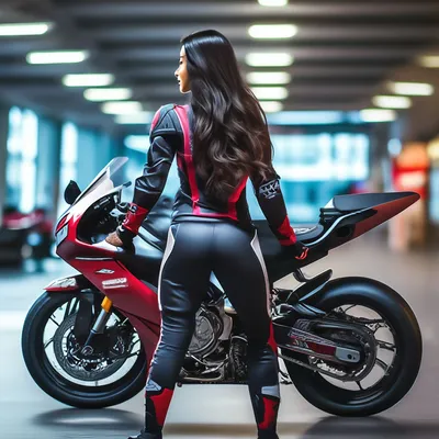 Фото девушек на спортивных мотоциклах в 4K качестве: скачать бесплатно