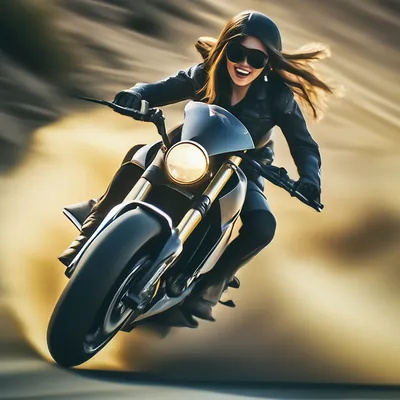 Фото девушек на мотоциклах 2024 года: насладитесь яркими кадрами будущего