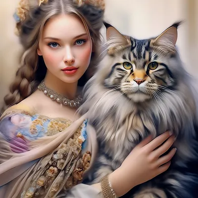 девушка держит кошку на руках в комнате. кот с внимательным взглядом в  руках девушки Стоковое Изображение - изображение насчитывающей кот,  отечественно: 223751055