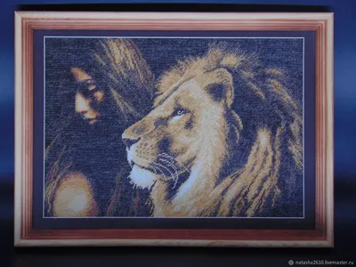 Жозефина Уолл \"Знаки Зодиака: Лев\", девушка со львом и факелом в руке -  Фэнтези