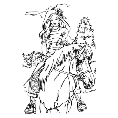 Девушка верхом на лошади Stock Photo | Adobe Stock