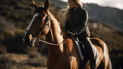 Женщина на лошади в поле стоковое фото. изображение насчитывающей снаружи -  34161178