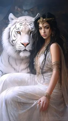 Девушка с тигром фото 