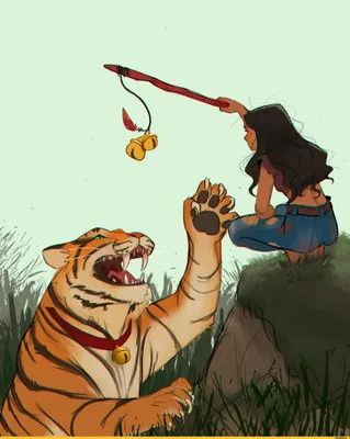 Картина тигр, картина девушка с тигром в интернет-магазине Ярмарка Мастеров  по цене 21000 ₽ – TLCUIRU | Картины, Кропоткин - доставка по России
