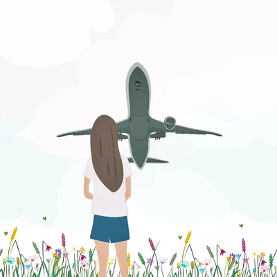 Девушка в самолете фото фотографии