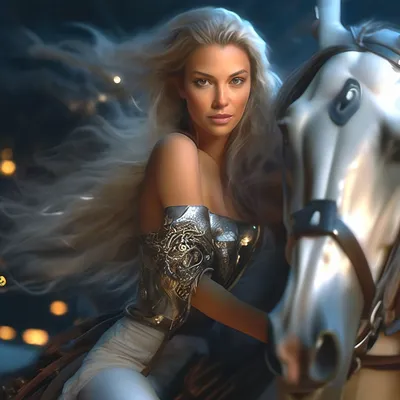 Красивая девушка верхом на лошади на открытом воздухе :: Стоковая  фотография :: Pixel-Shot Studio