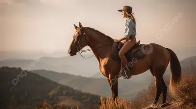 Девушка верхом на лошади скачет по…» — создано в Шедевруме