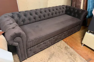 Прямой диван-кровать AH!DIVAN Йеллинг, 235х85х75 см, горчичный рогожка, механизм  дельфин - характеристики и описание на Мегамаркет