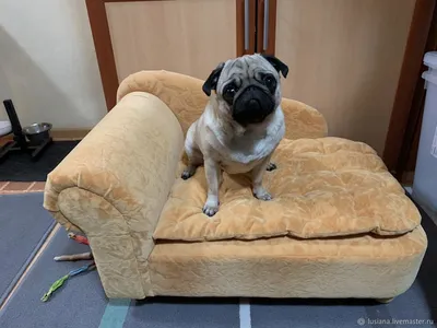 Лежанка для собак и котов на диван серая | HAUSTIER