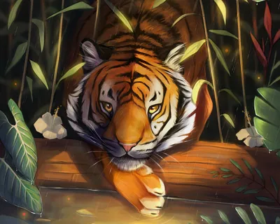 Тигрица с двумя тигрятами - красивые фото